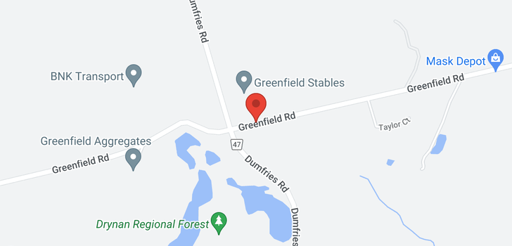 map of 1864 GREENFIELD Road